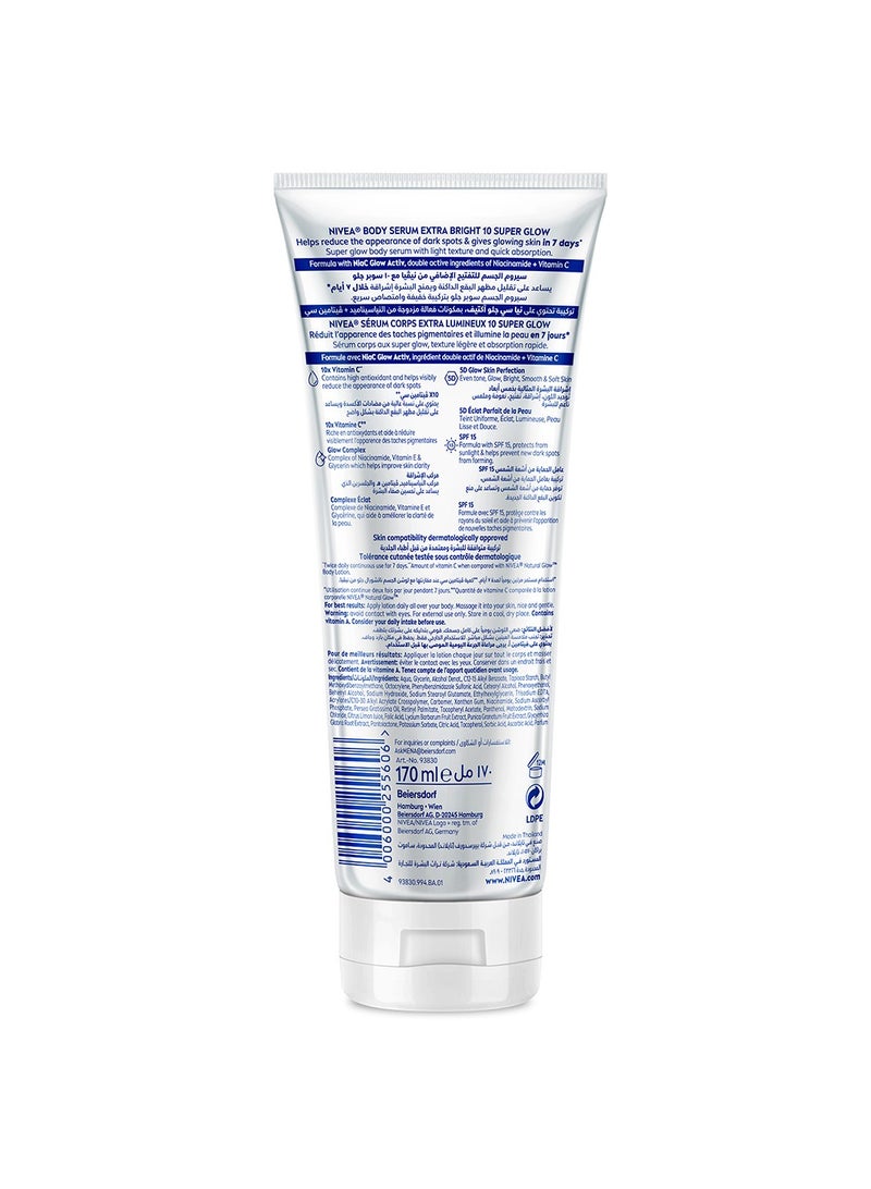Nivea 10 Glow Body Serum With Niacinamide Vitamins C And A - Image 2